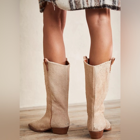 We The Free/Free People Montage Tall Leather Western Cowboy Boots- Worn 1x - Picture 3 of 16